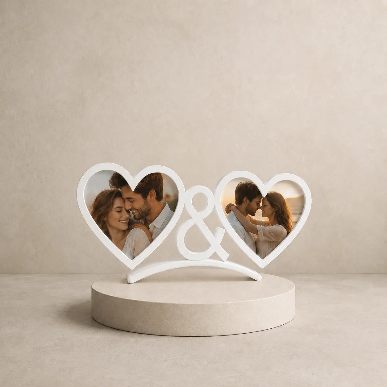 Escultura Dois Corações