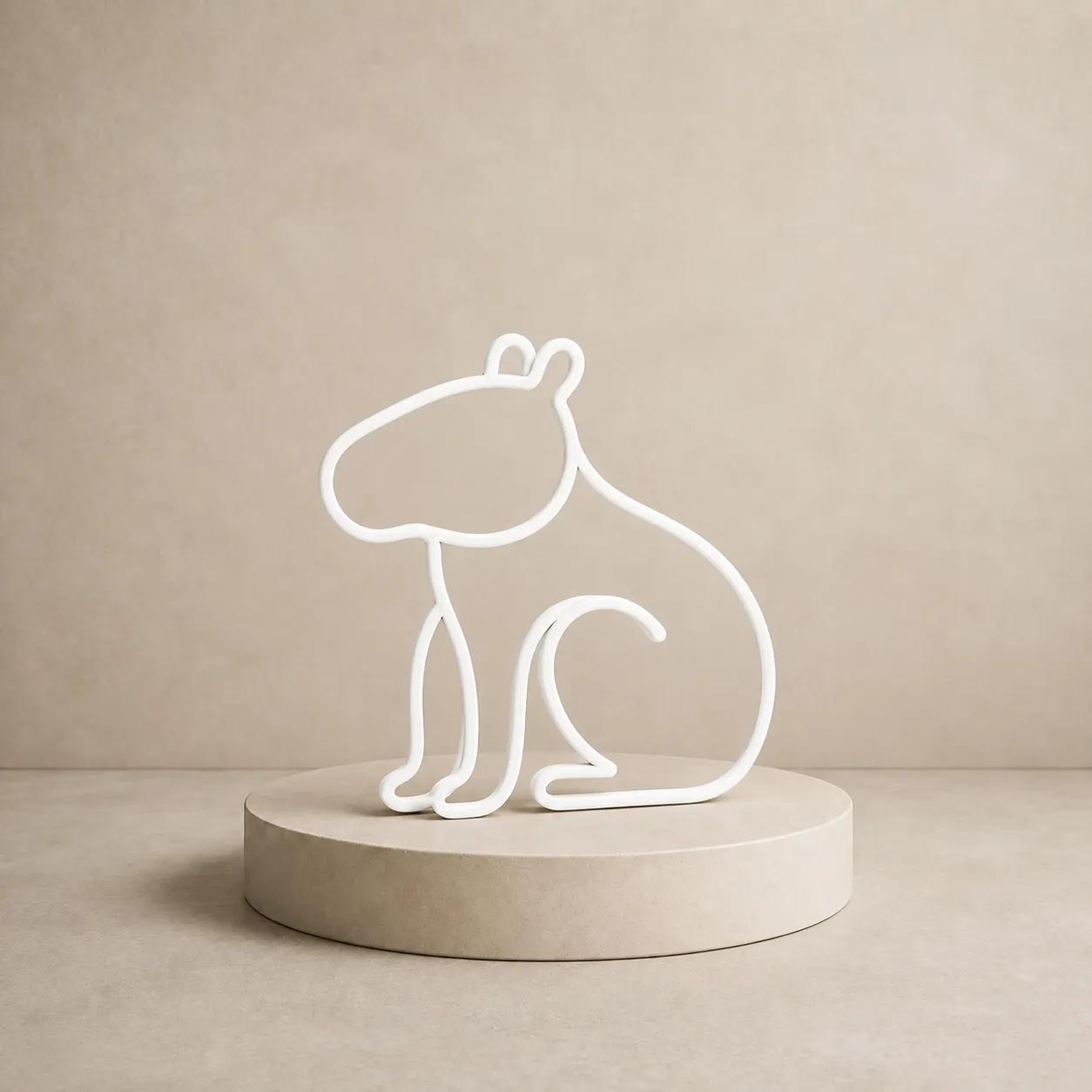 Escultura Capivara Contorno