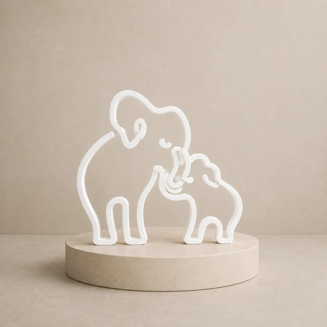 Escultura Família Elefante